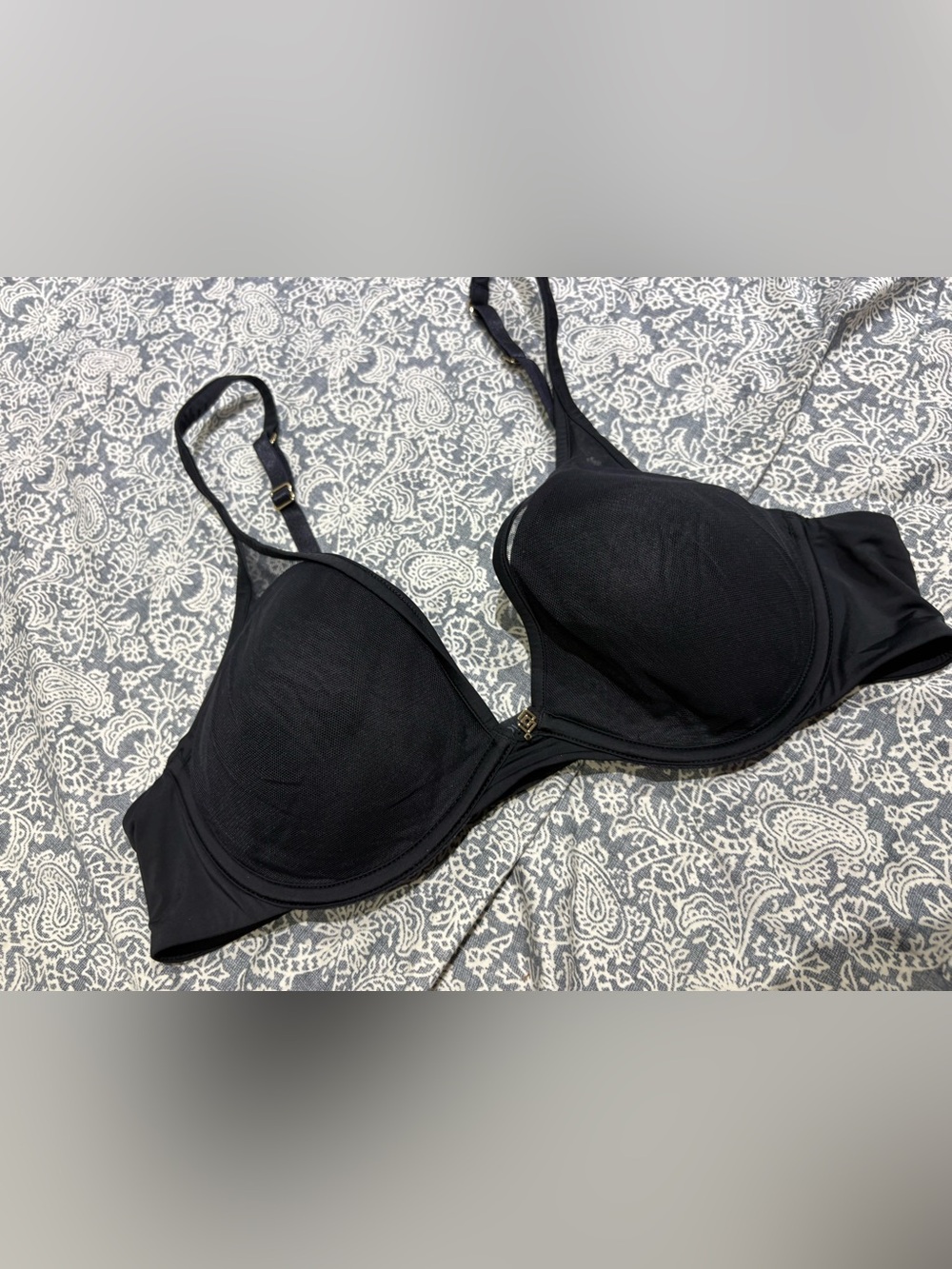 Thirdlove classic contour plunge bra black 36B